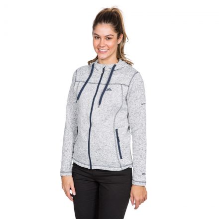 Odelia B Women's Pink Knitted Fleece in Navy, Front view on mannequin