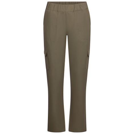 Womens Walking Trousers Freda in Herb, Front view on mannequin