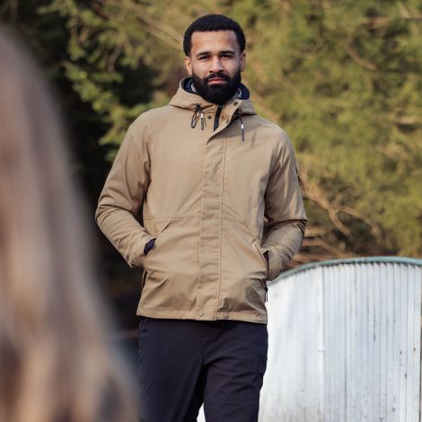 DLX Mens Waterproof Jacket Malcolm in Camel