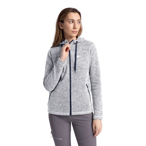 Odelia B Women's Pink Knitted Fleece in Navy, Front view on mannequin