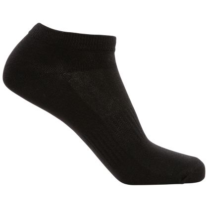 Trespass Unisex Antibacterial Trainer Socks in Black Orbital