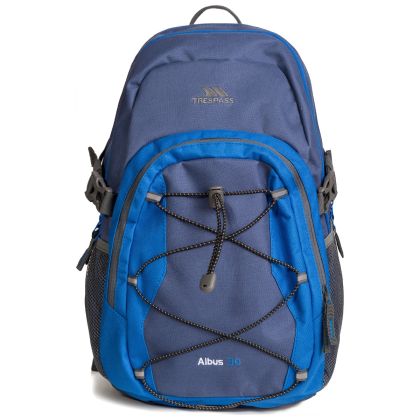 Trespass 30L Backpack Albus in Blue, Back view