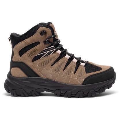 Womens Walking Boots Amelie in Earth, Front view of footwear