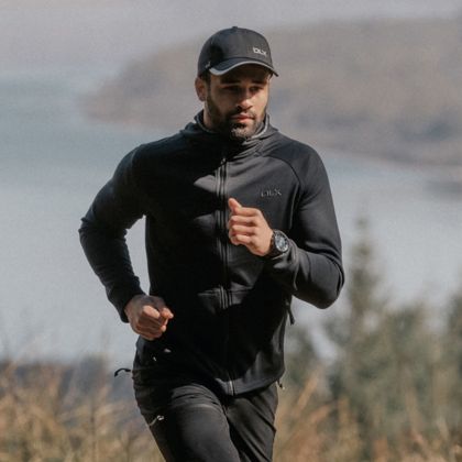 DLX Mens Hoodie Anthony - BLK, Front view on mannequin