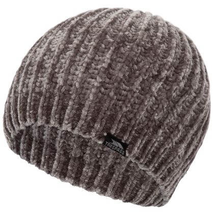 Trespass Women's Beret Hat Artois in Storm Grey, Front view