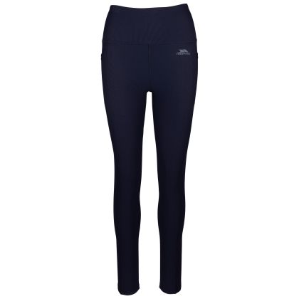 Trespass Womens Active Leggings Basca in Navy, Front view on mannequin