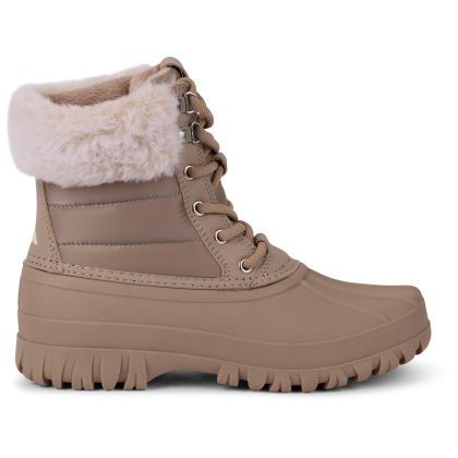 Womens Snow Boots Briony in Beige, Inside view of footwear