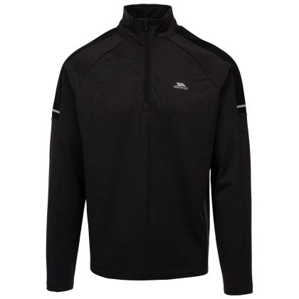 Trespass Mens Active Top Caldez in Black Marl