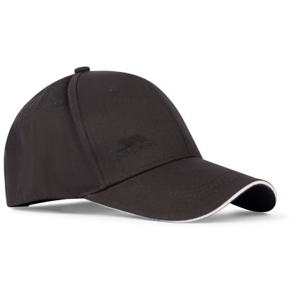 Carrigan Adults' Baseball Cap in Black, Hat at angled view