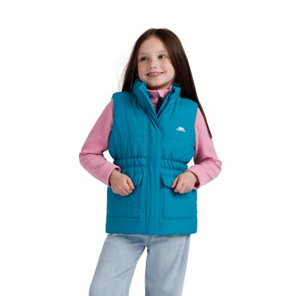 Girls Casual Gilet Casster in Light Teal