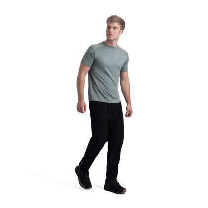 Trespass Men's Active Trousers TP75 Cliffmen in BLACK, Front view on mannequin