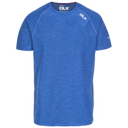 Cooper Men's DLX Active T-Shirt in Blue, Front view on mannequin
