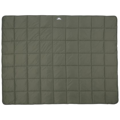 Padded Camping Blanket Coorie In Chive, Front view