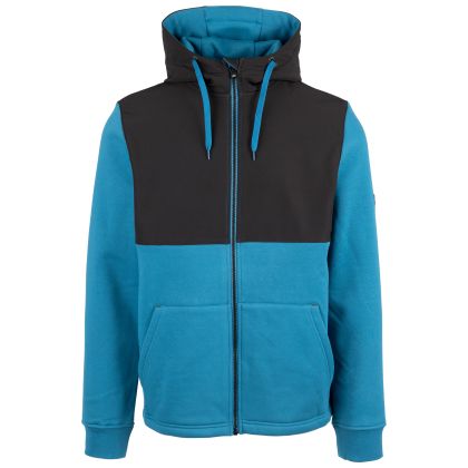 Mens Casual Hoodie Critch in BONDI BLUE, Front view on mannequin