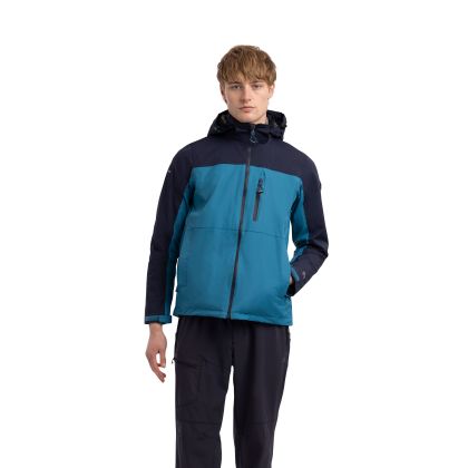 Mens Tp75 Waterproof Jacket Curbridge in BONDI BLUE, Front view on mannequin