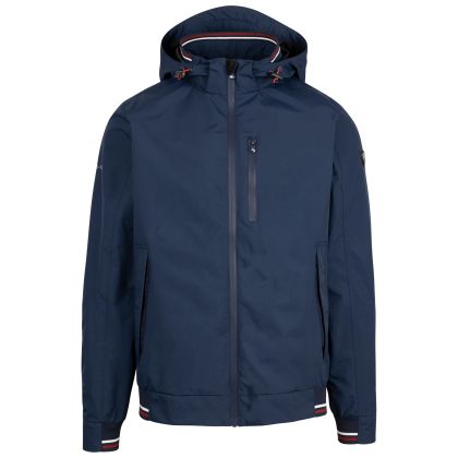 Mens Tp50 Waterproof Jacket Curlew in NAVY, Front view on mannequin