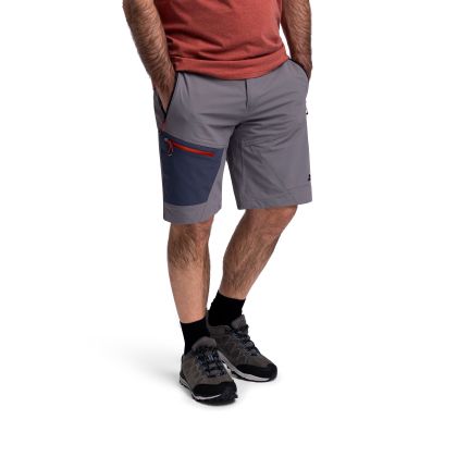 Mens Adventure Shorts Daars in STORM GREY, Front view on mannequin