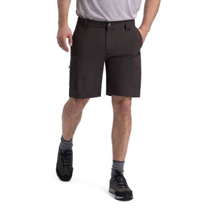 Mens Walking Shorts Dalham In Peat, Front view on mannequin