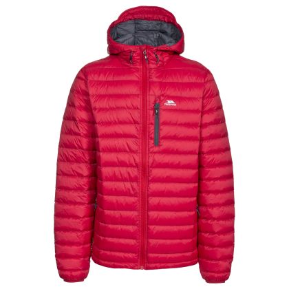 Trespass Men's Down Packaway Jacket in Red Digby