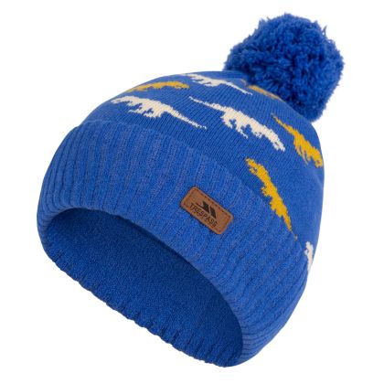 Trespass Boys Hat Dillan in Blue, Hat at angled view