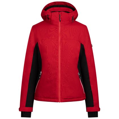 Trespass Womens Ski Jacket Doris in Red, Front view on mannequin