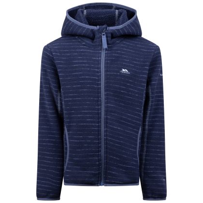 Kids Hooded Fleece Durness in Bluetone