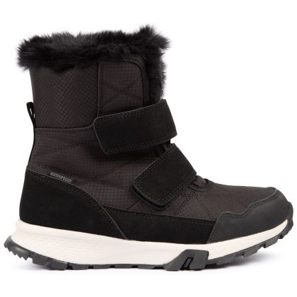 Trespass Women's Snow Boots Eira in BLACK, Outside view of footwear