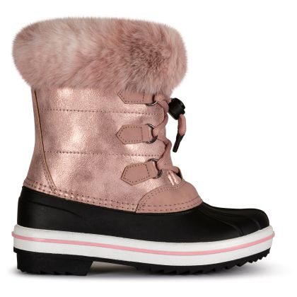 Unisex Kids Snowboot Eiry in PINK, Outside view of footwear