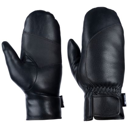 Womens Sherpa Lined Gloves Fabiola in Black