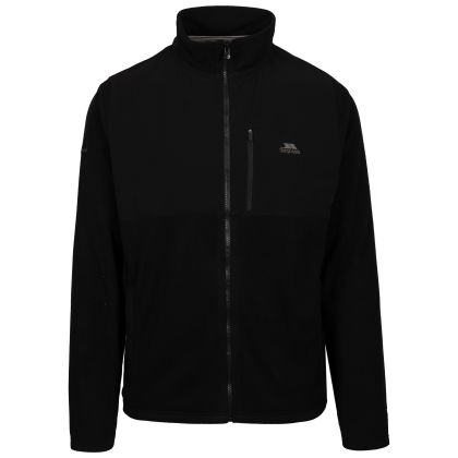 Mens Fleece At100  Falkenham In Black, Front view on mannequin
