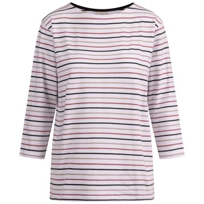 Womens Casual Top Farren in White Multi Stripe