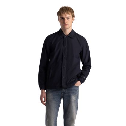 Mens Water Resistant Jacket TP50  Fawler In Dark Flint, Front view on mannequin