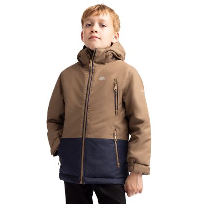 Boys Padded Waterproof Jacket Franzz in Brownie