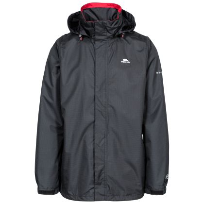 Trespass Mens Waterproof Jacket Fraser II in Black