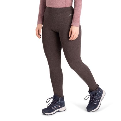 Womens Lined Leggings Fuzzy in Grey Marl