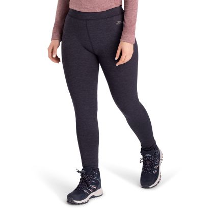 Womens Lined Leggings Fuzzy in Navy Marl