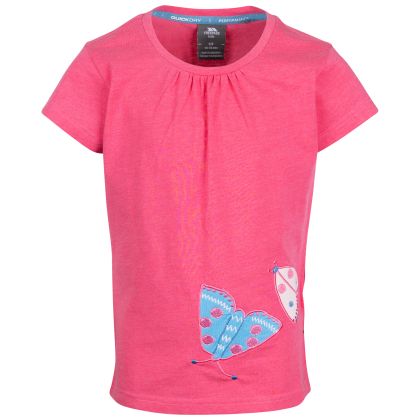 Womens T-Shirt Gentle in STRAWBERRY, Front view on mannequin