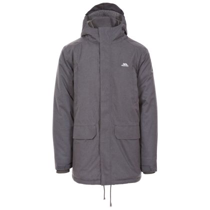 Glover Men's Waterproof Jacket in Grey, Front view on mannequin