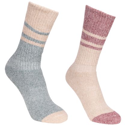 Trespass Womens Anti Blister Walking Socks Hadley 2 Pack