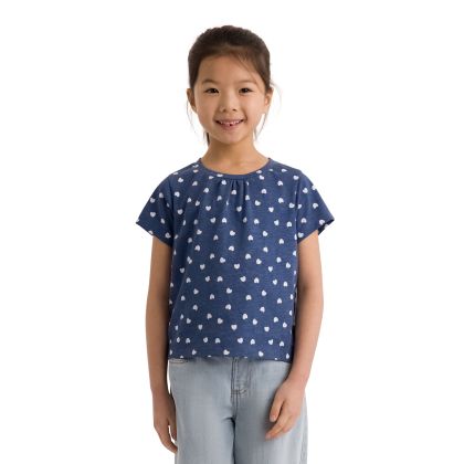 Girls Short Sleeves T-Shirt Hira in Bluetone