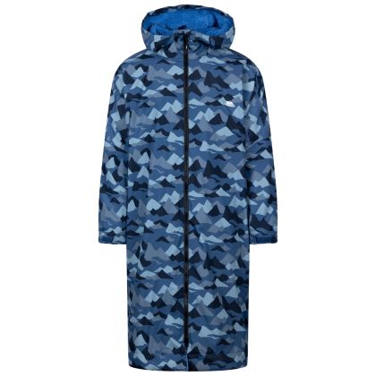 Dry Coat Hudsan In Blue Camo, Front view on mannequin