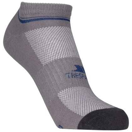 Unisex Trainer Socks Isolate in Platinum / Dark Grey