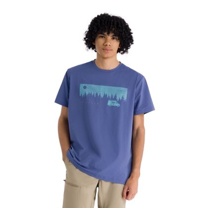 Mens Casual T-Shirt Jacub in Coastal Blue