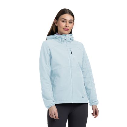 Womens Hooded Jacket Tp50 Kalady in SEAFOAM, Front view on mannequin