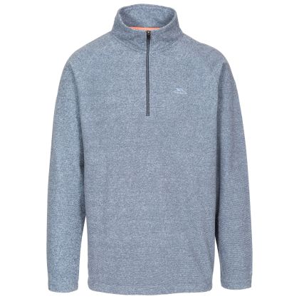 Keynote Men's 1/2 Zip Fleece in Navy, Front view on mannequin