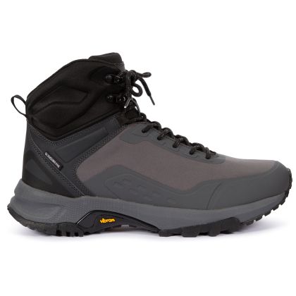 Men's DLX Walking Boots Landen in GREY, Angled view of footwear