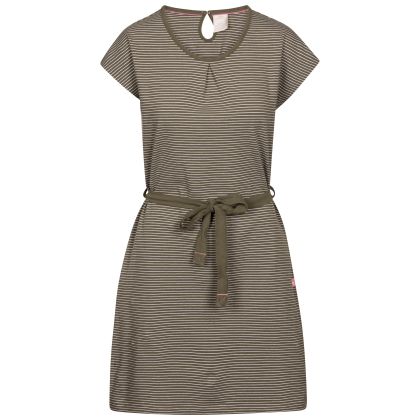 Trespass Womens Casual Dress Lidia in Herb Stripe, Front view on mannequin