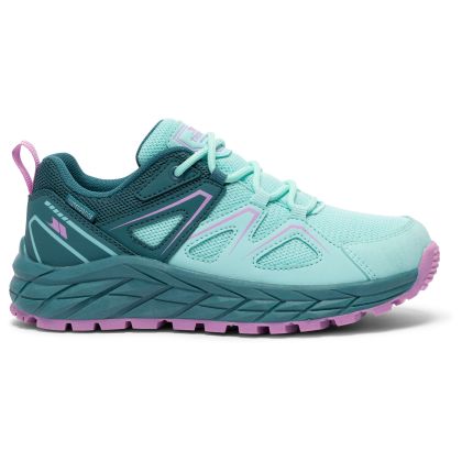 Kids Trainers Lorella in Teal, Front view of footwear
