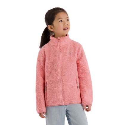 Girls Full Zip Fleece Lunner in Baby Pink