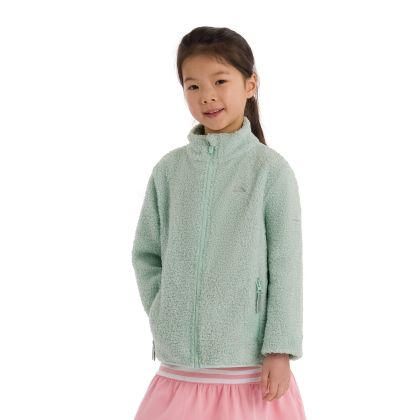 Girls Full Zip Fleece Lunner in Spring Green